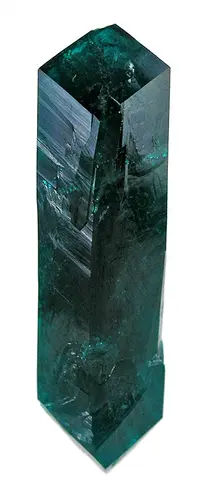 Single Elongated Dioptase Crystal