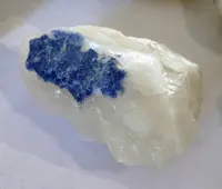 Deep Blue Dumortierite on Quartz
