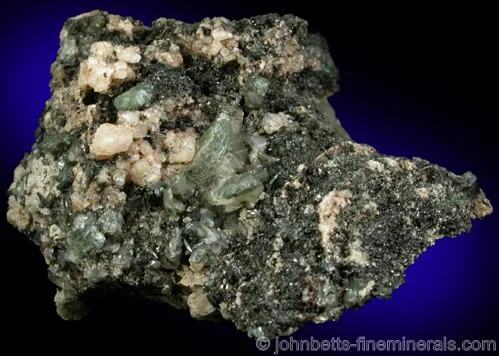 Edenite with Spinel