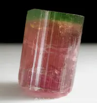 Bi-colored Elbaite Crystal