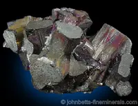 Iridescent Prismatic Enargite Crystals