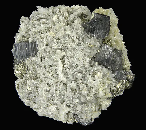 Tabular Enargite on Quartz