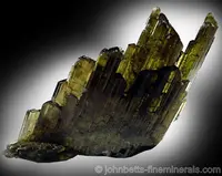 Transparent Epidote Crystal Cluster