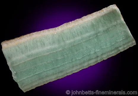 Polished Banded Fluorite Slab