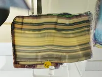 Banded Yellow and Green Fluorite