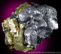 Rounded Galena with Chalcopyrite