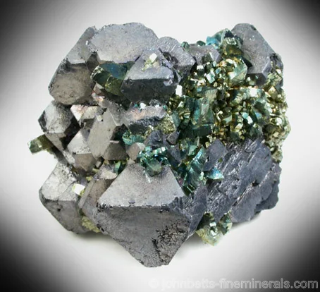 Galena Octahedrons with Marcasite