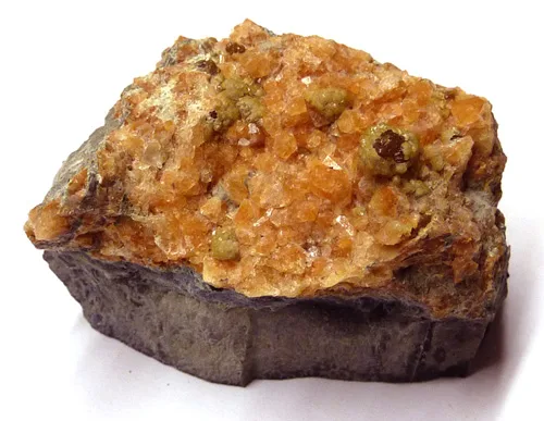 Orange Gmelinite with Stilbite