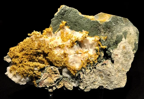 Gold Crystals In Matrix