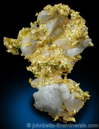 Bright Gold on Quartz