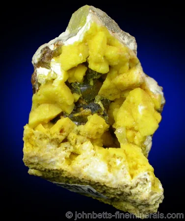 Greenockite Coating Calcite