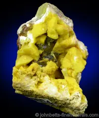 Greenockite Coating Calcite