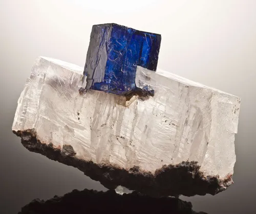 Blue Halite on Sylvite