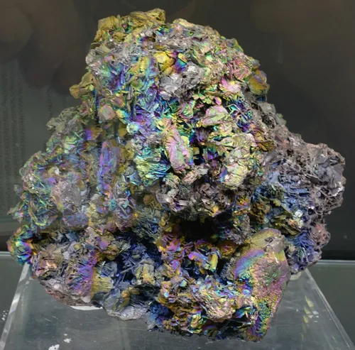 Iridescent Hematite on Kyanite