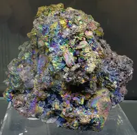 Iridescent Hematite on Kyanite