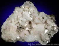 White Curved Heulandite Crystals
