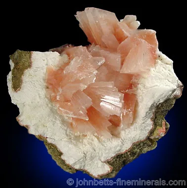 Pink Heulandite on Mordenite