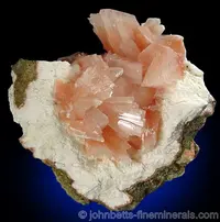 Pink Heulandite on Mordenite