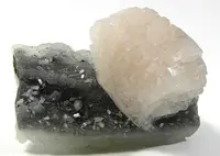 Light Pink Heulandite on Matrix
