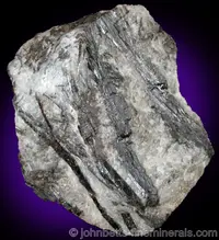 Huebnerite Veins in Quartz Matrix