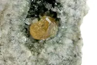 Yellow Humite in Matrix - Zoomed