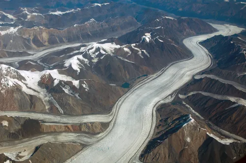 Large Flowing Glacier