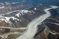 Large Flowing Glacier