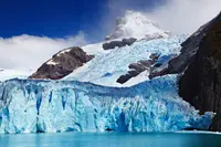 Glacier Flowing Into Ocean