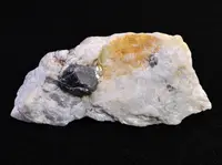 Ilmenite Crystal on Marble Matrix