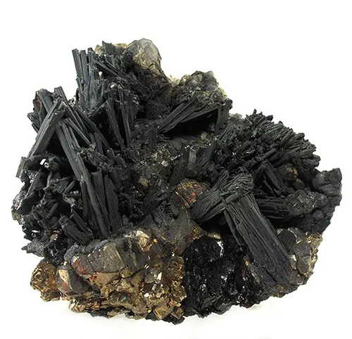 Thick and Elongated Jamesonite Crystals