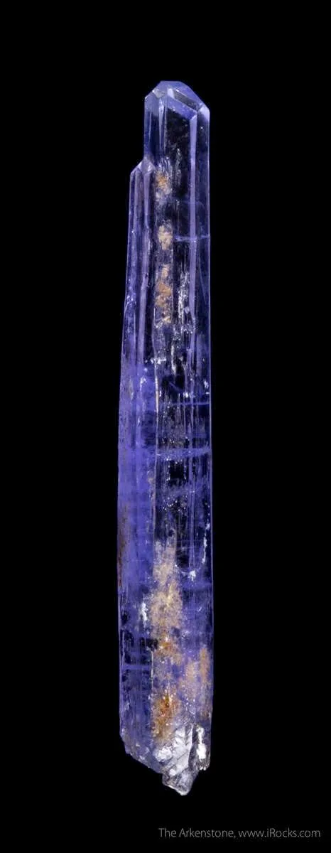 Purplish Blue Elongated Jeremejevite Crystal