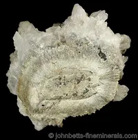 Quartz on Johannsenite with Quartz
