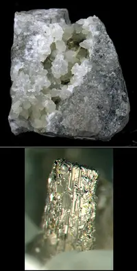Krennerite on Quartz Matrix