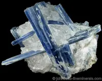 Deep Blue Kyanite in Quartz