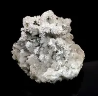 Laumontite on Quartz Casts
