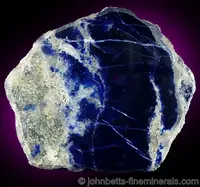Polished Deep-Blue Lazurite Slab