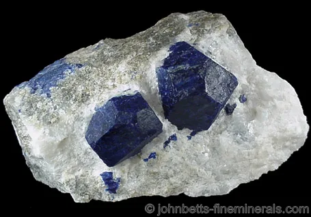 Two Matrix Lazurite Crystals