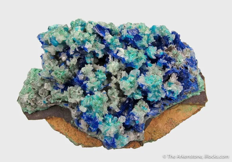 Linarite and Cerussite with Caledonite