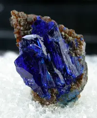 Linarite on Quartz