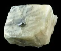 Loellingite in Calcite Crystal