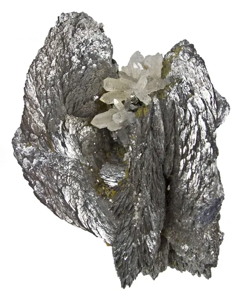 Spear-Shaped Loellingite on Quartz