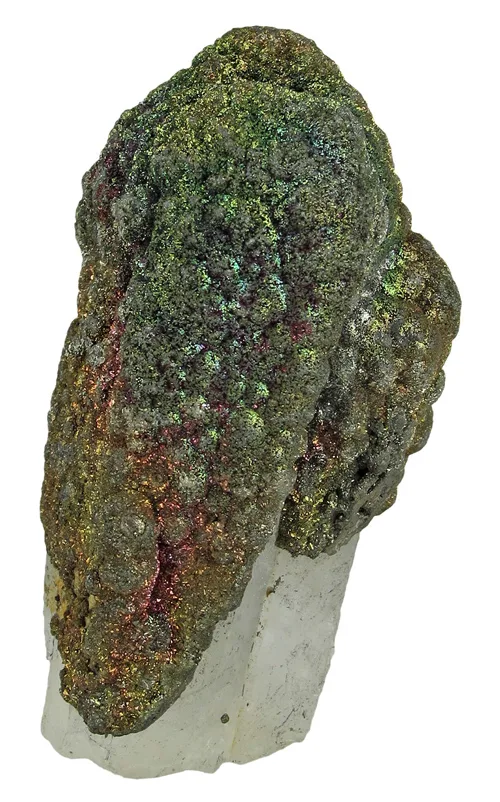 Iridescent Marcasite on Quartz