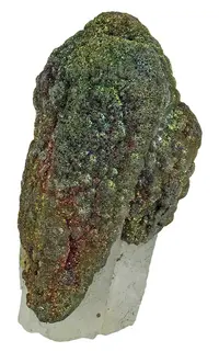 Iridescent Marcasite on Quartz