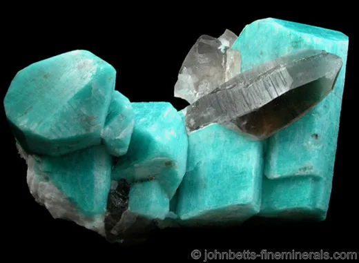 Amazonite with Smoky Quartz