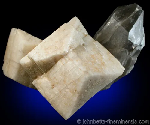 Microcline Twins with Smoky Quartz