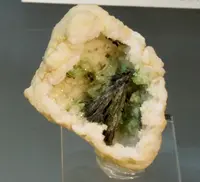 Millerite Crystals in Quartz Vug