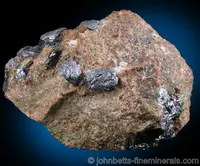 Small Molybdenite Crystals on Matrix