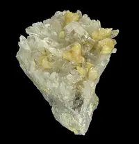 Yellow Monazite on Quartz
