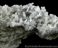 Small Native Tellurium Crystal on Quartz