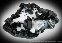 Neptunite Crystals in Natrolite
